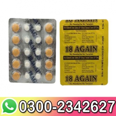 18 Again Sildenafil Tablets In Pakistan